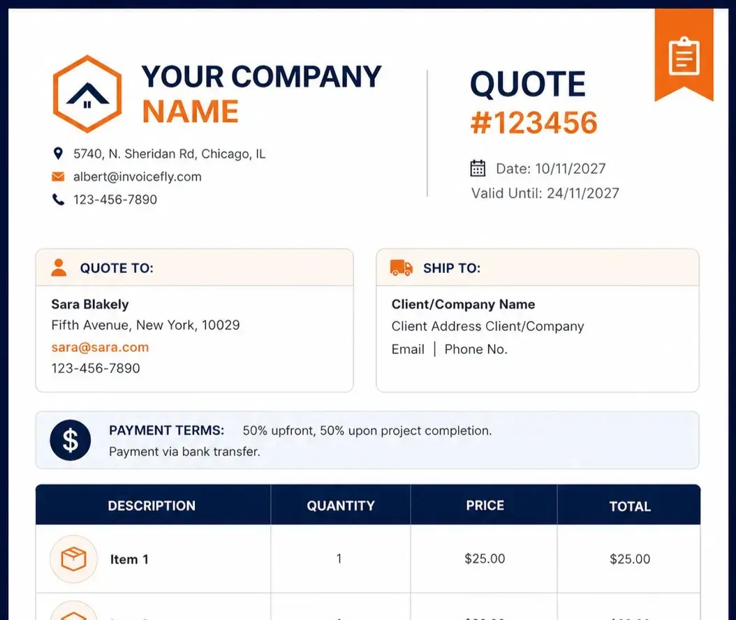 Contractor Quote Templates