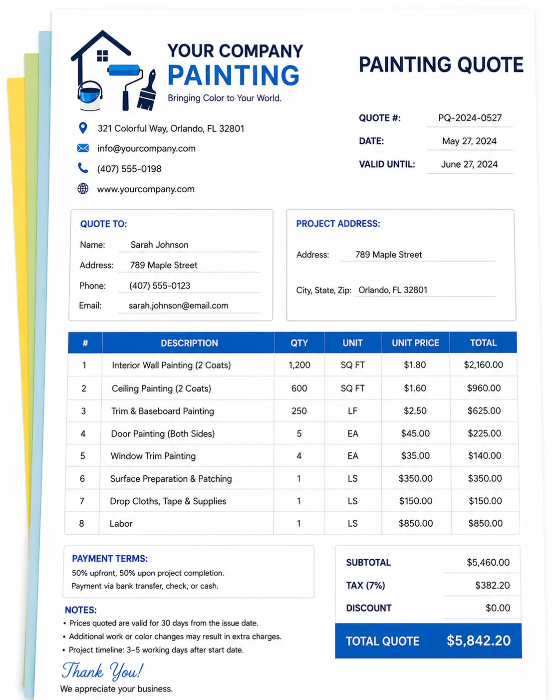 Painting Quote Generator