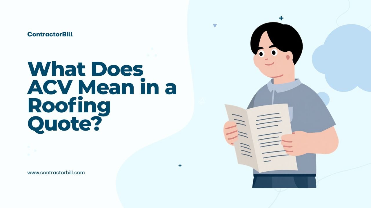 What Does ACV Mean in a Roofing Quote?